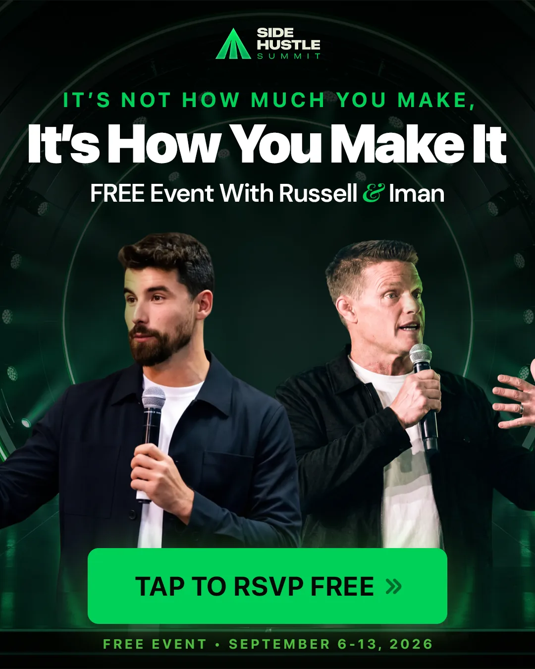 Official Side Hustle Summit event creative